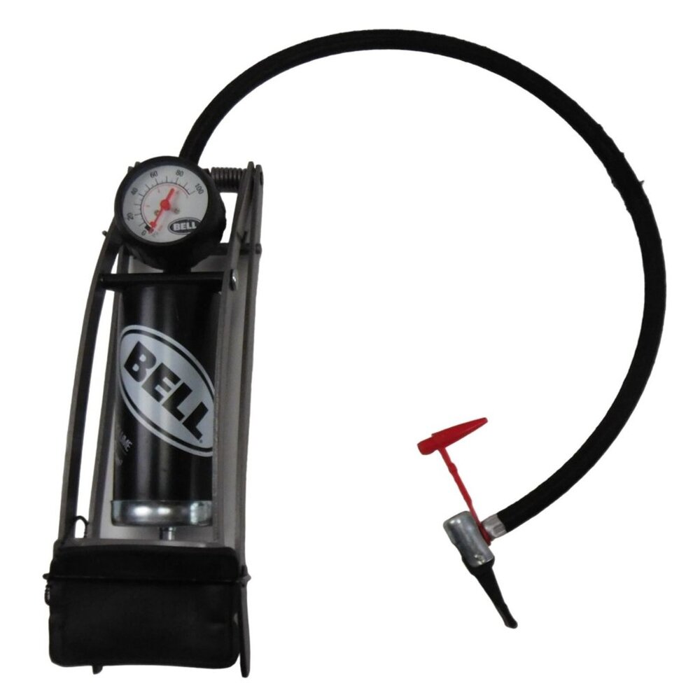 Bell Sports Foot Portable  Pumper With Gauge Black